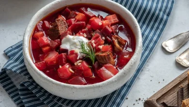 طرز تهیه بورشت روسی با چغندر
